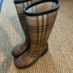 Burberry rain boots. Size 38- barely worn